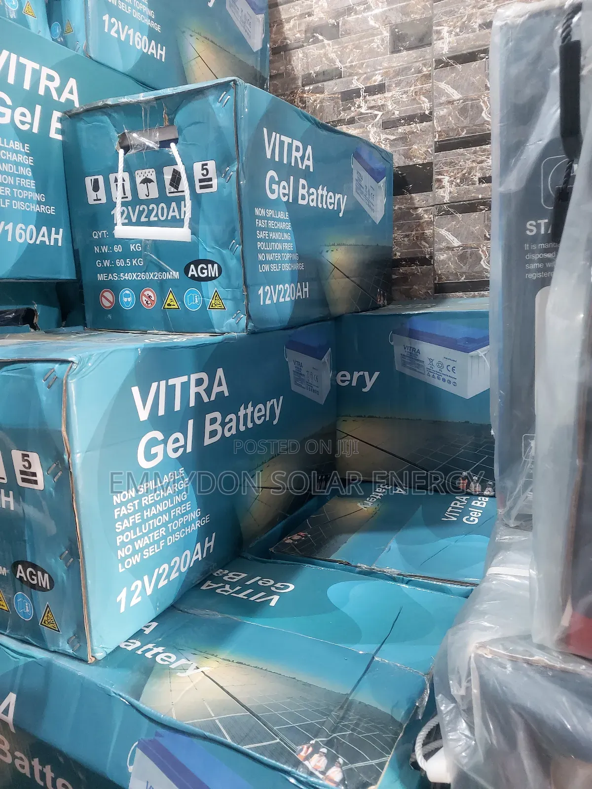 Original Vitra Gel Battery 220ah 12v