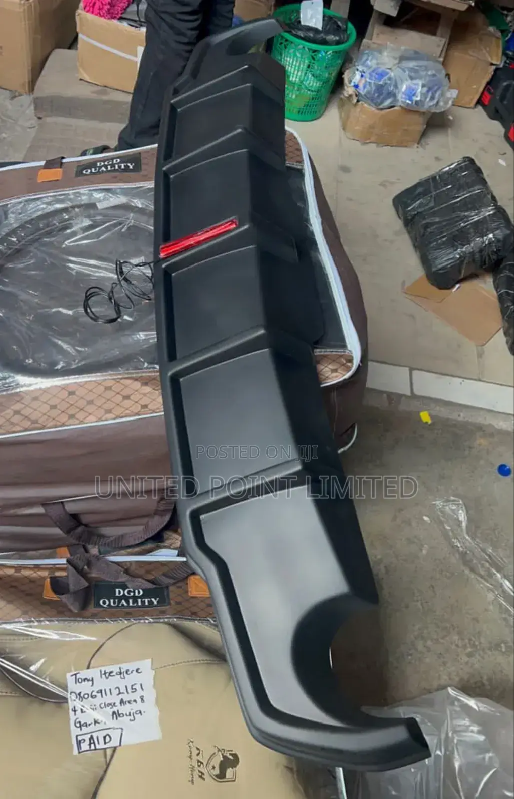 Back Bumper Padded With Light