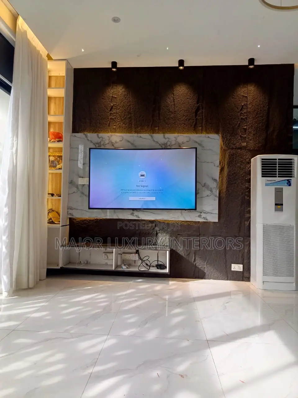 TV Console Design With Pannels and Glox HDF