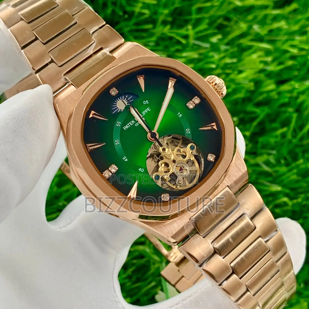 Original Patek Philippe Chronograph Gold Chain Watch