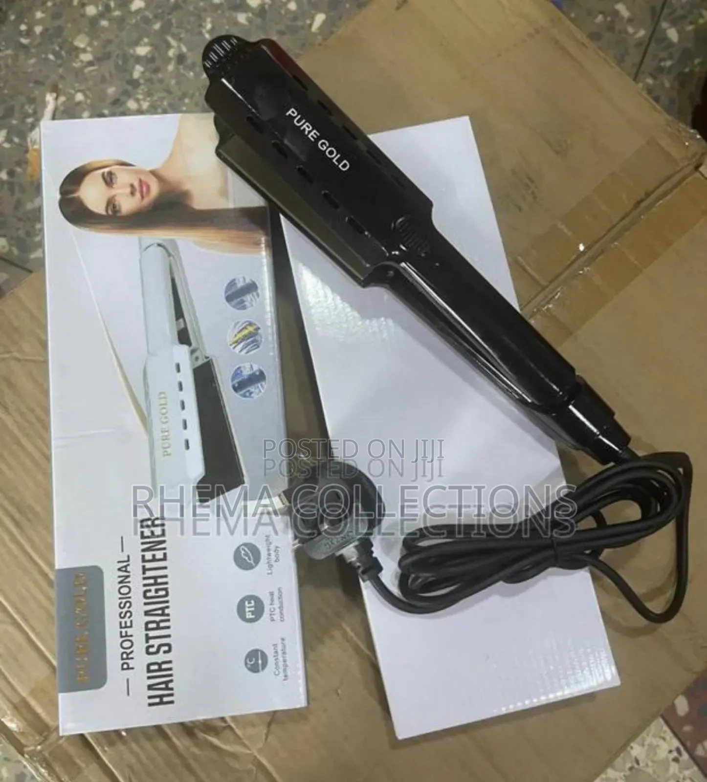 Pure Gold Professional (45W) Iron Ceramic Straightener