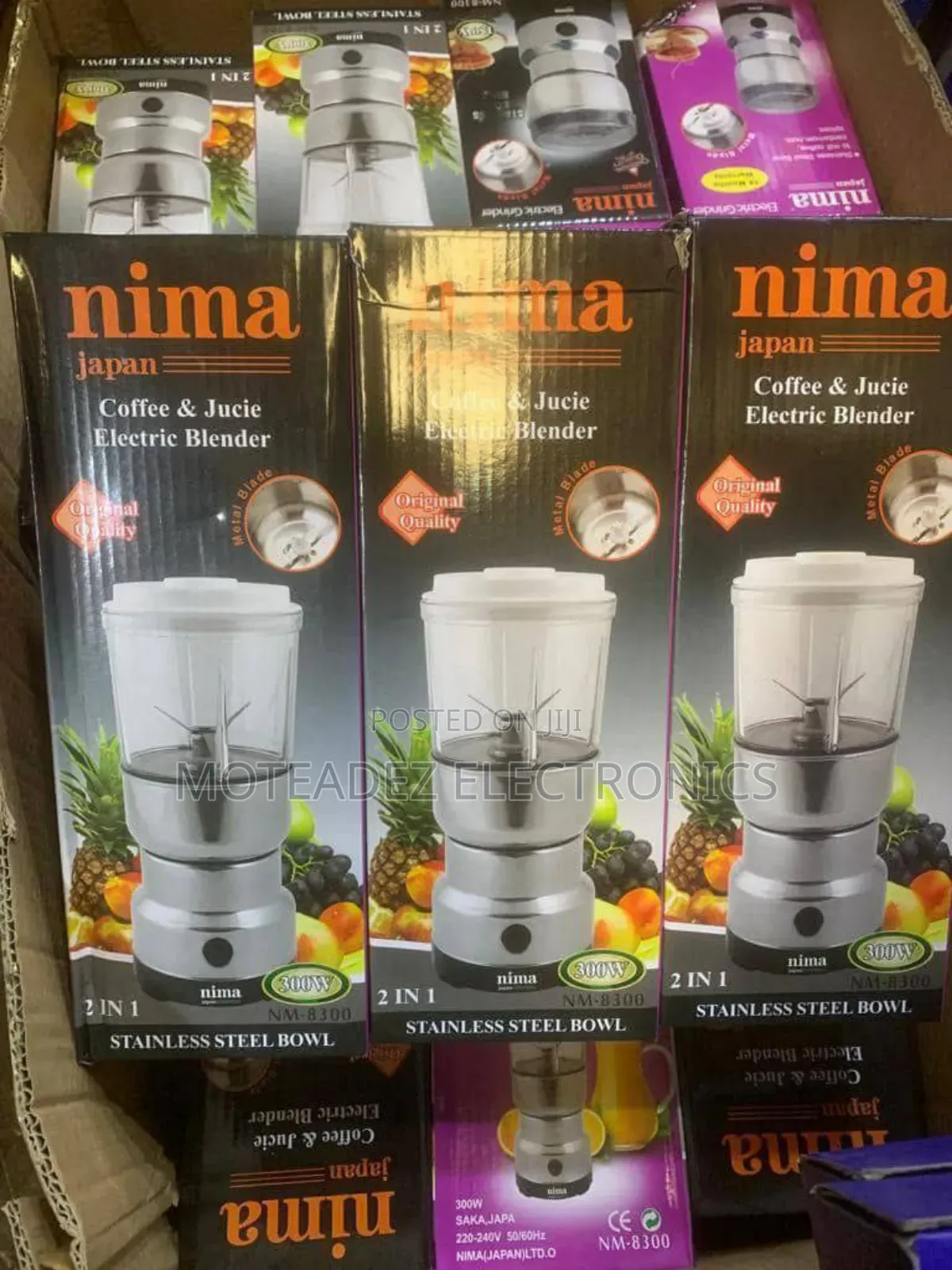 Nima 2-in-1 Big Cup Wet And Dry Electric Grinder And Blender