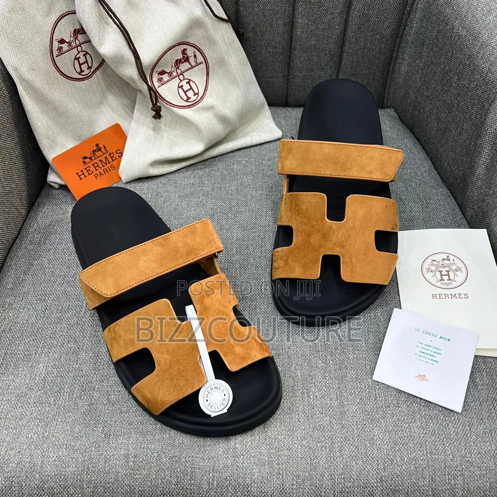 Original Hermes Leather Sandals Available in Store