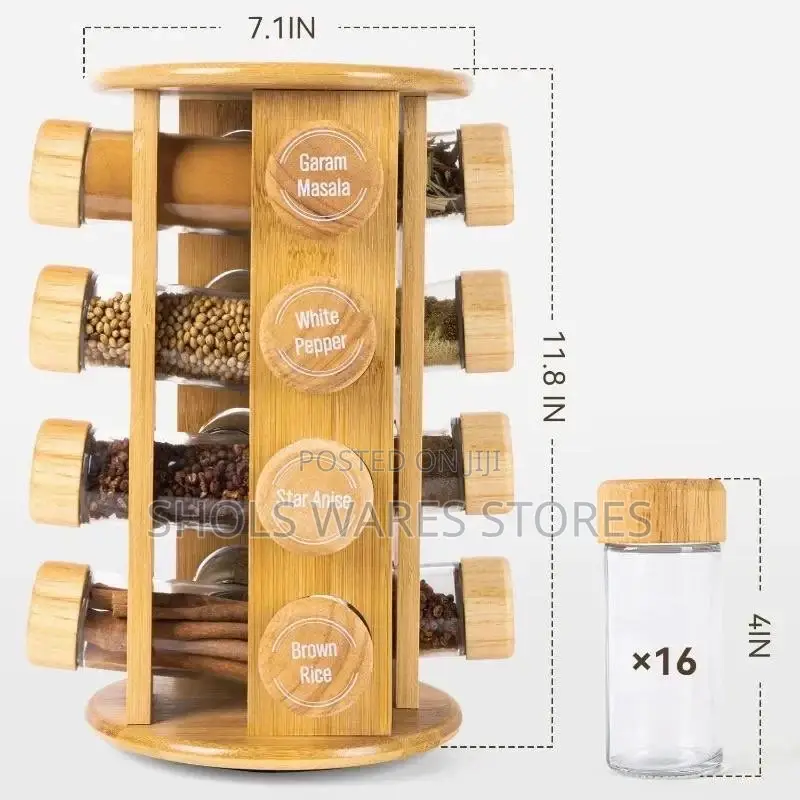 Kitchen Countertop 4 Tiers Bamboo