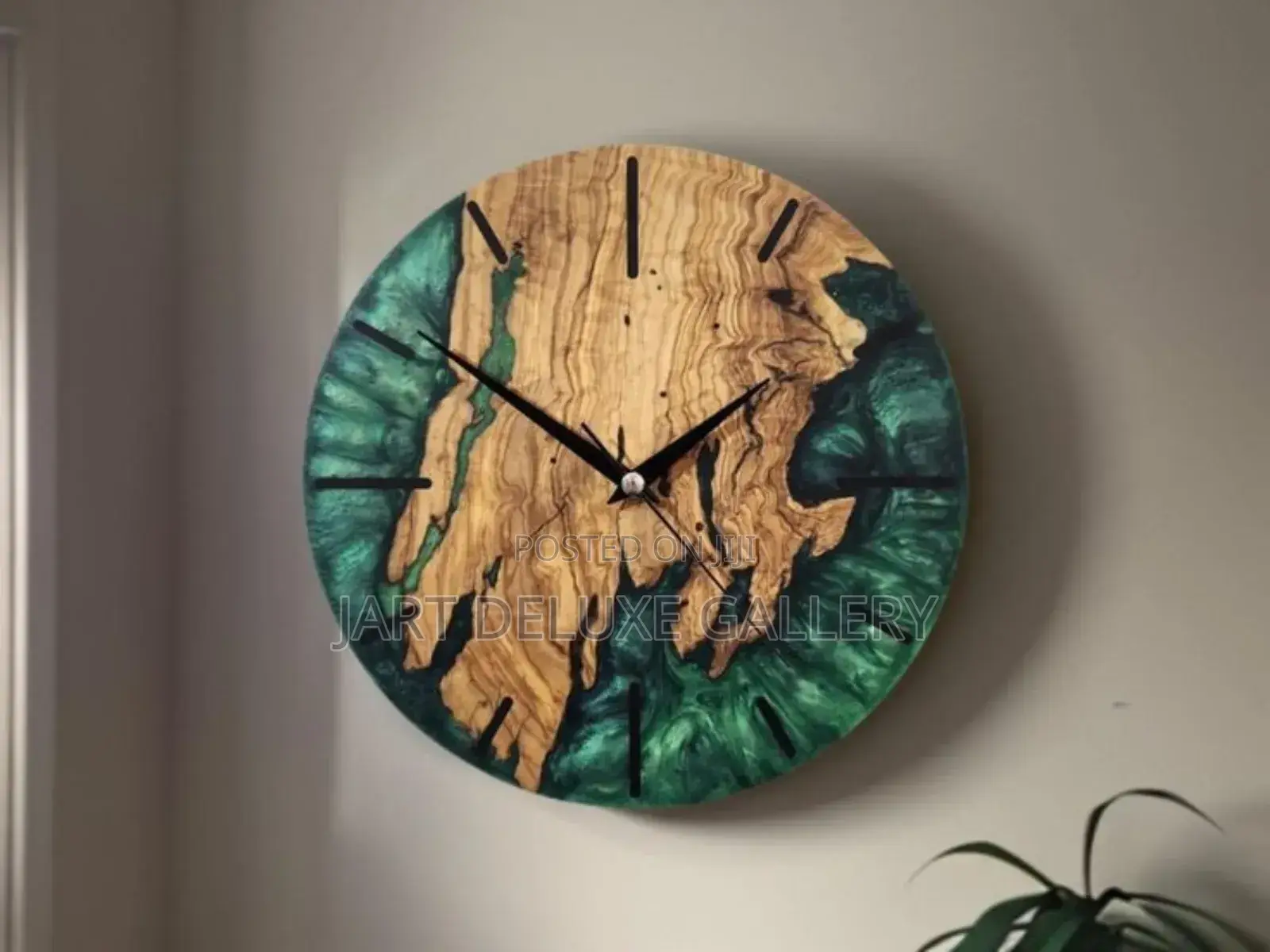 Epoxy Wooden Stylish Wall Clock