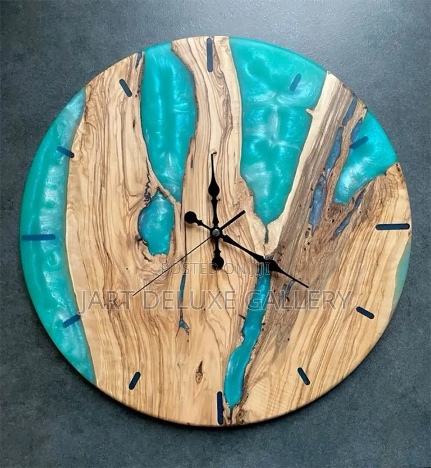 Epoxy Wooden Stylish Wall Clock