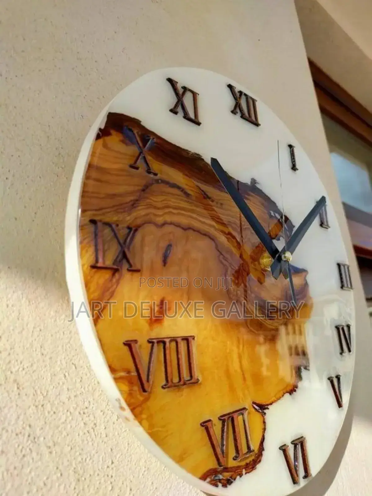 Epoxy Wooden Stylish Wall Clock