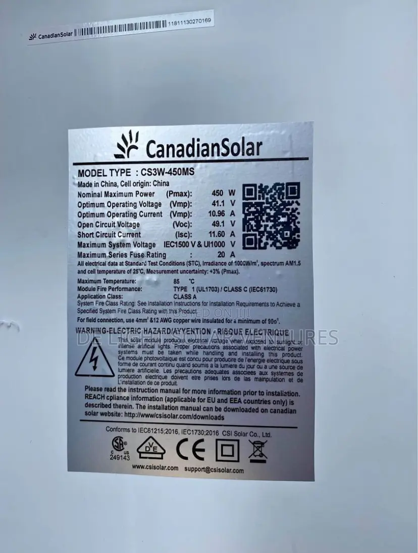 Your Complete Solar Canadian Panels 450watts