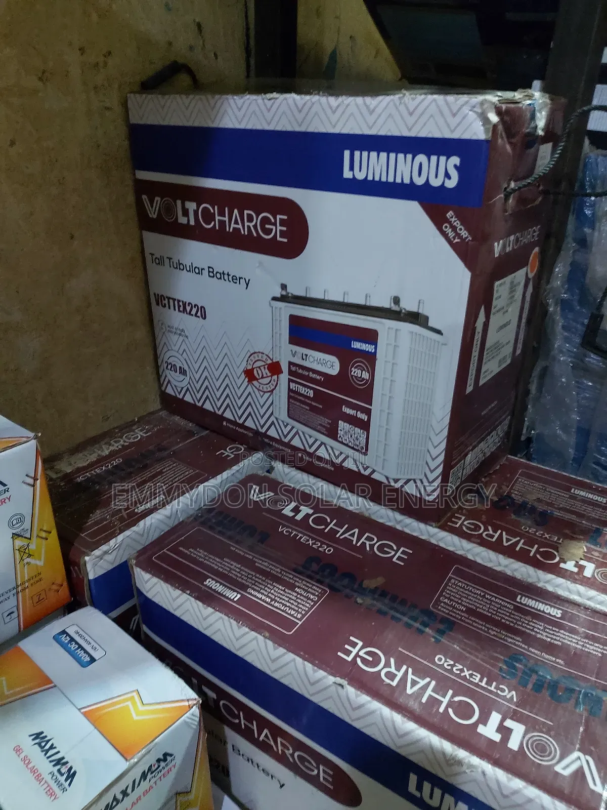 Original Luminous Tubular Battery 220ah 12V