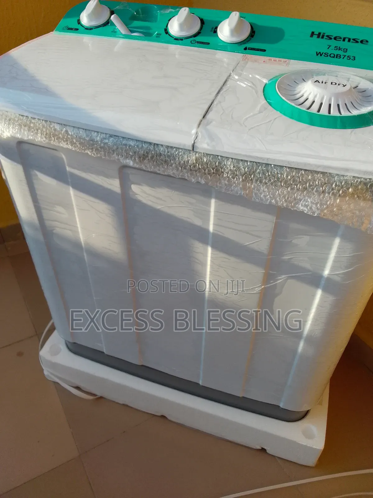 Hisense 7.5kg Washing Machine+ Spinning+ Draining(Wsqb753)