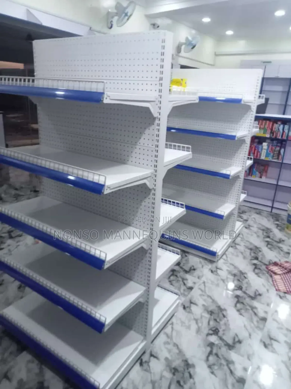 High Quality Double Sided Supermarket Shelves Display