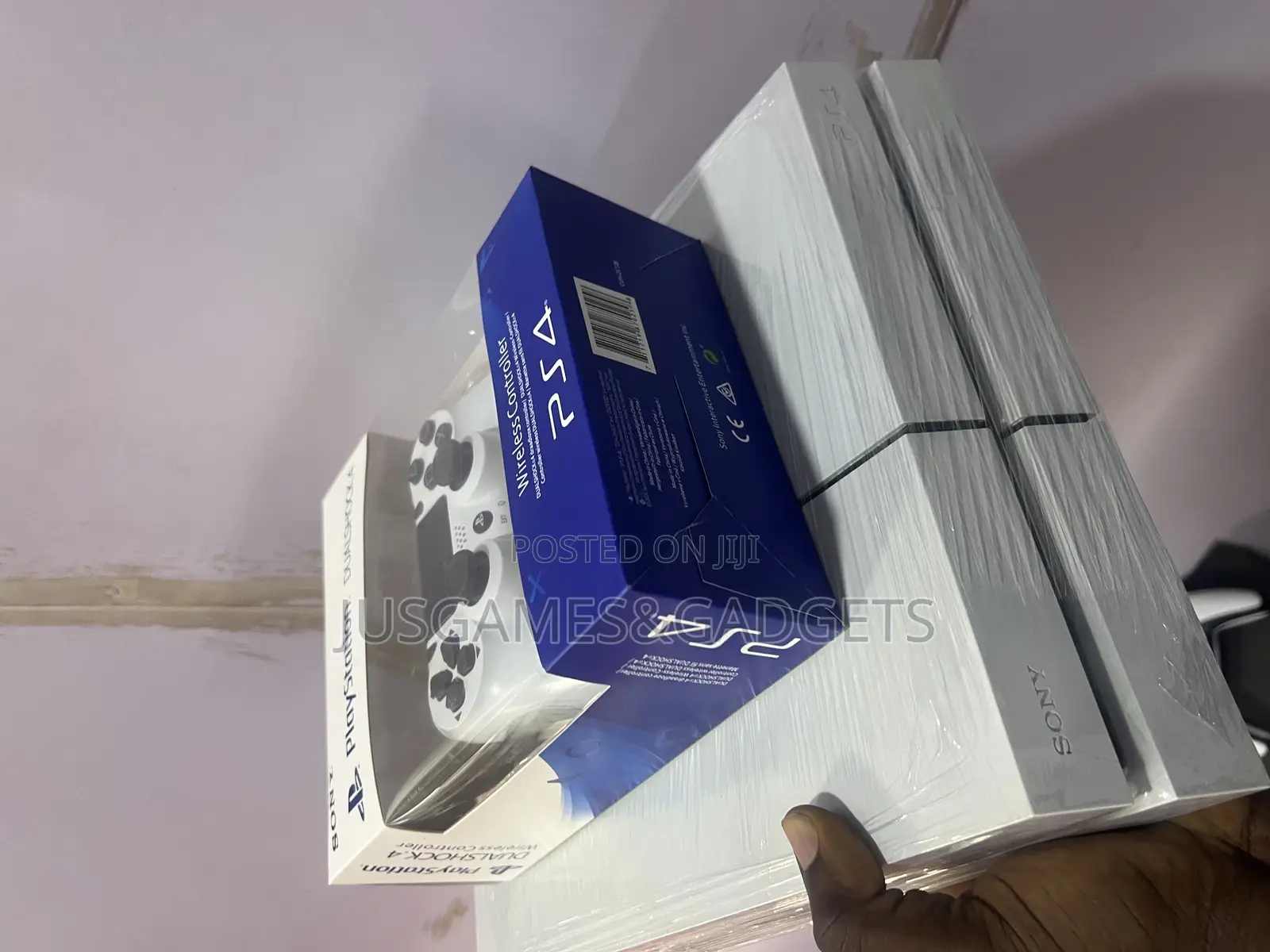 White Playstation Console