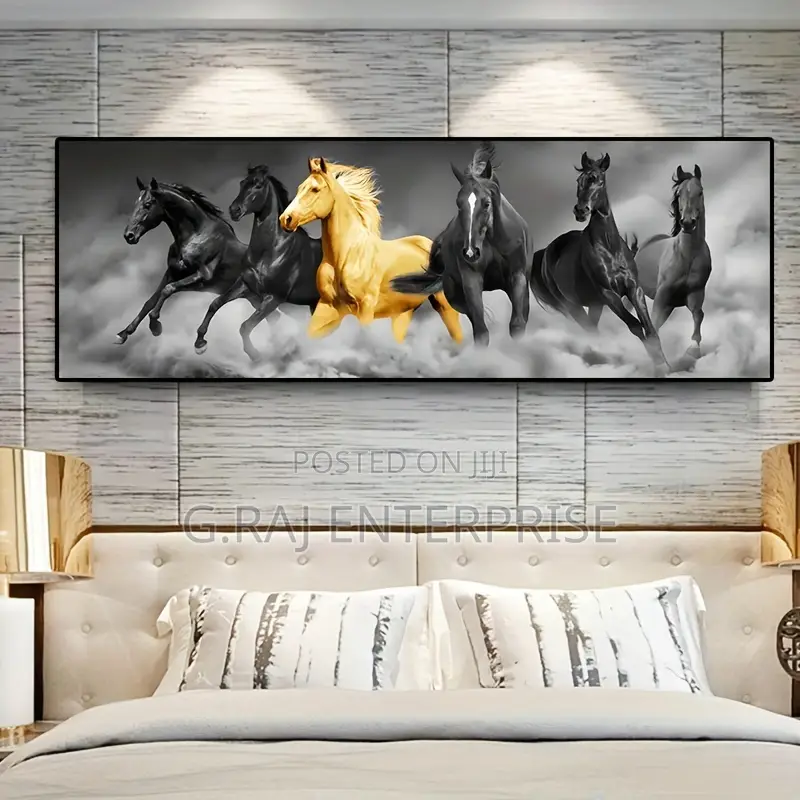 Wall HD Quality Horse Canvas 24X60 Inches