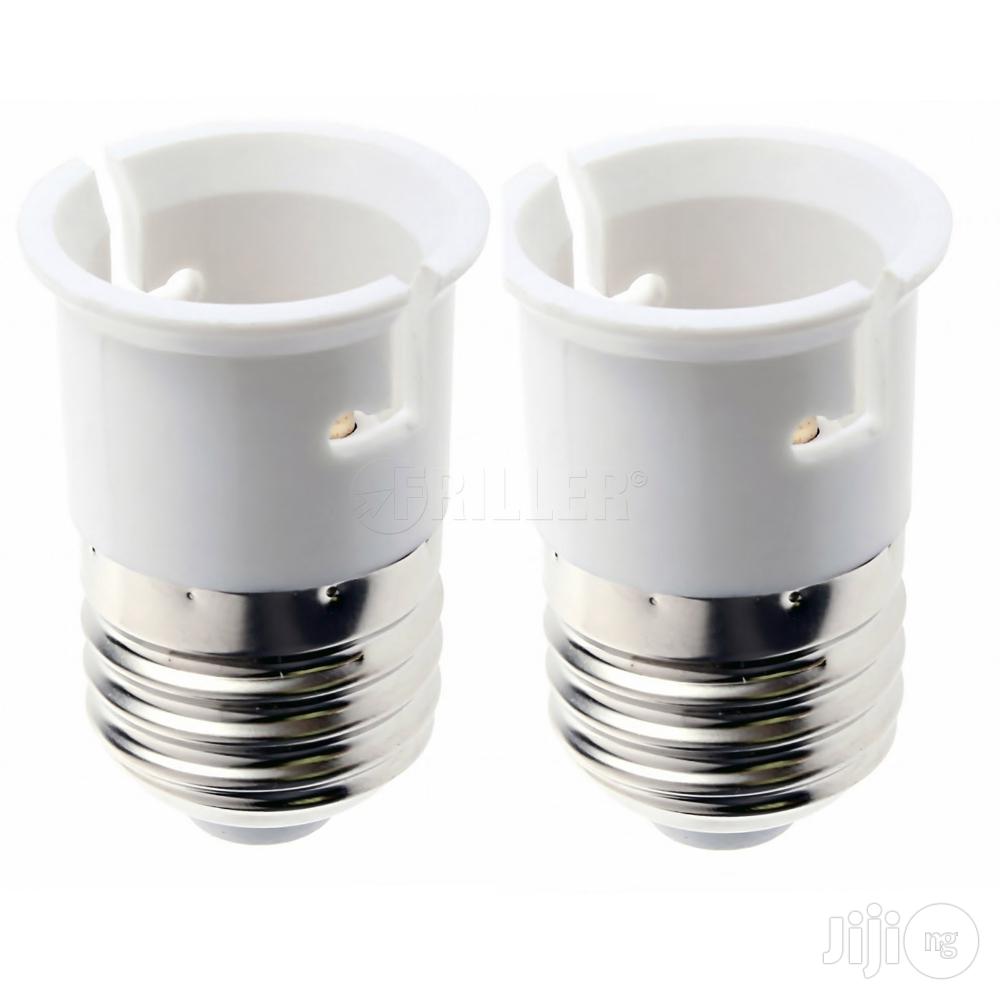 4pcs Light Bulb Socket Converter: E27 Socket to B22 Bulb