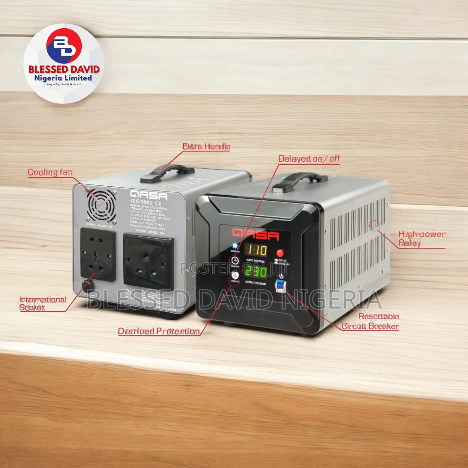 Qasa AVR-PRO 2000VA Digital Stabilizer