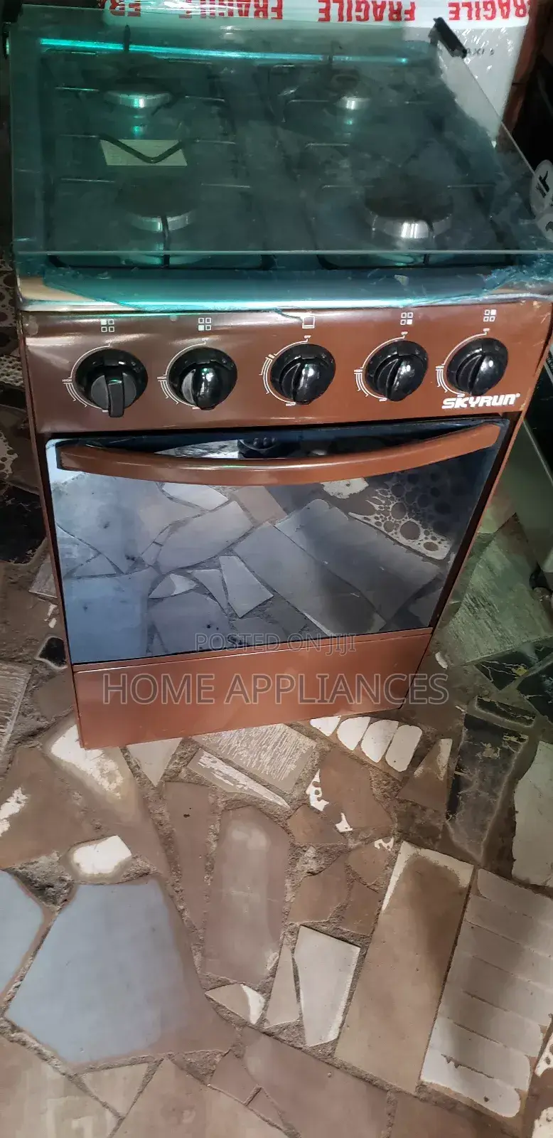 Skyrun 4 Burner Gas Cooker With Oven and Warranty