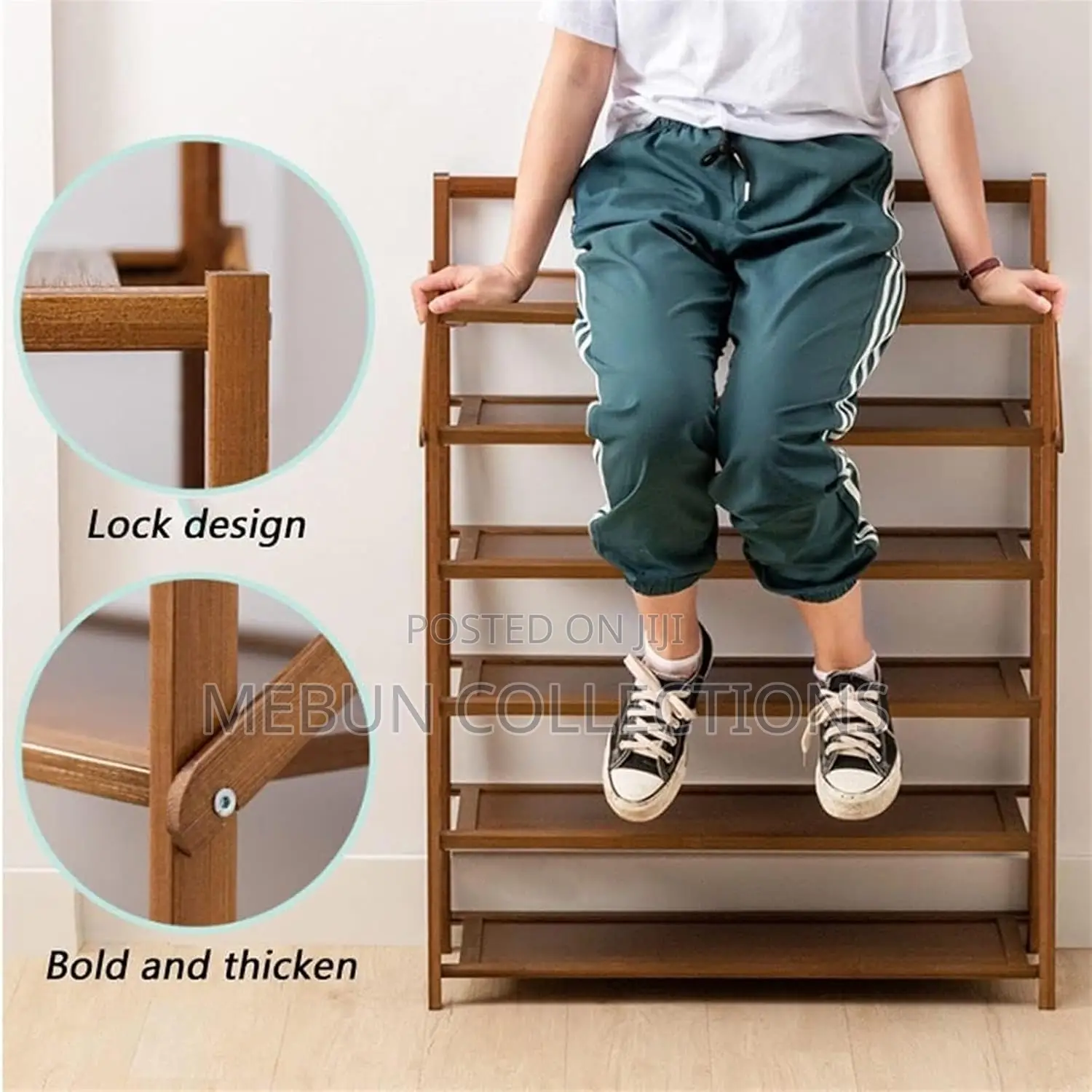 6layers Wooden Shoe Rack