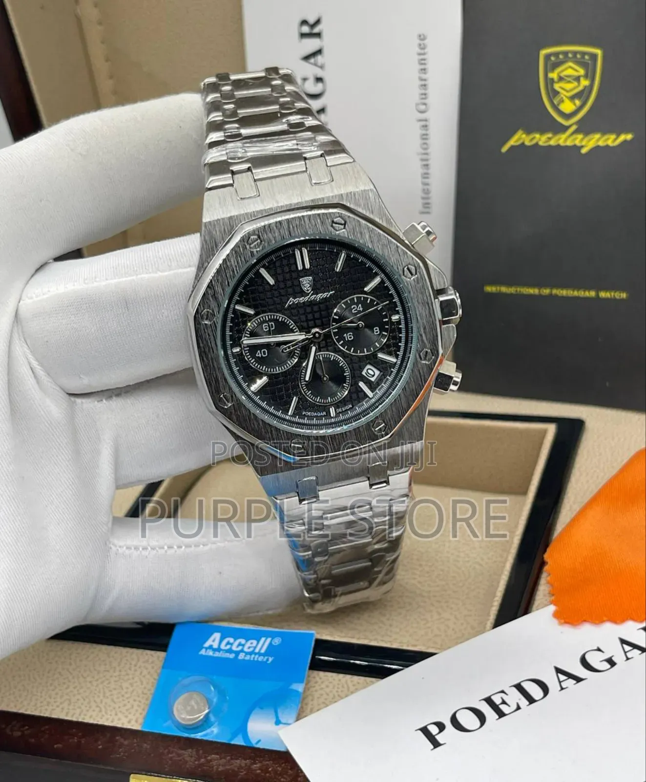 Poedagar Quality Chronograph Wristwatch
