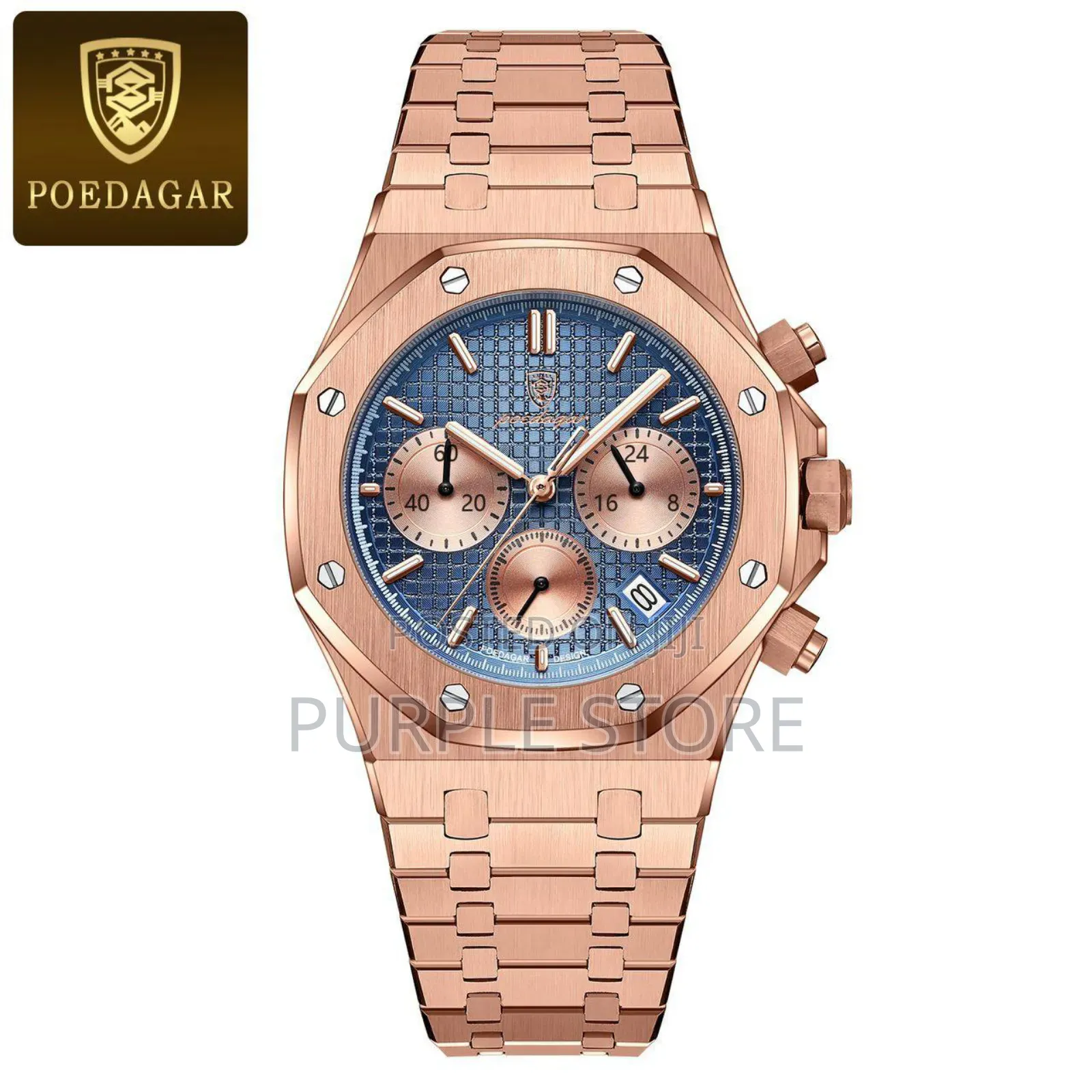 Poedagar Quality Chronograph Wristwatch