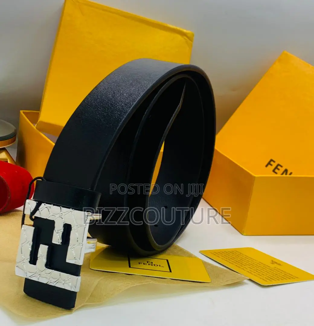Original Fendi Black Adjustable Belts Is Avialable in Store