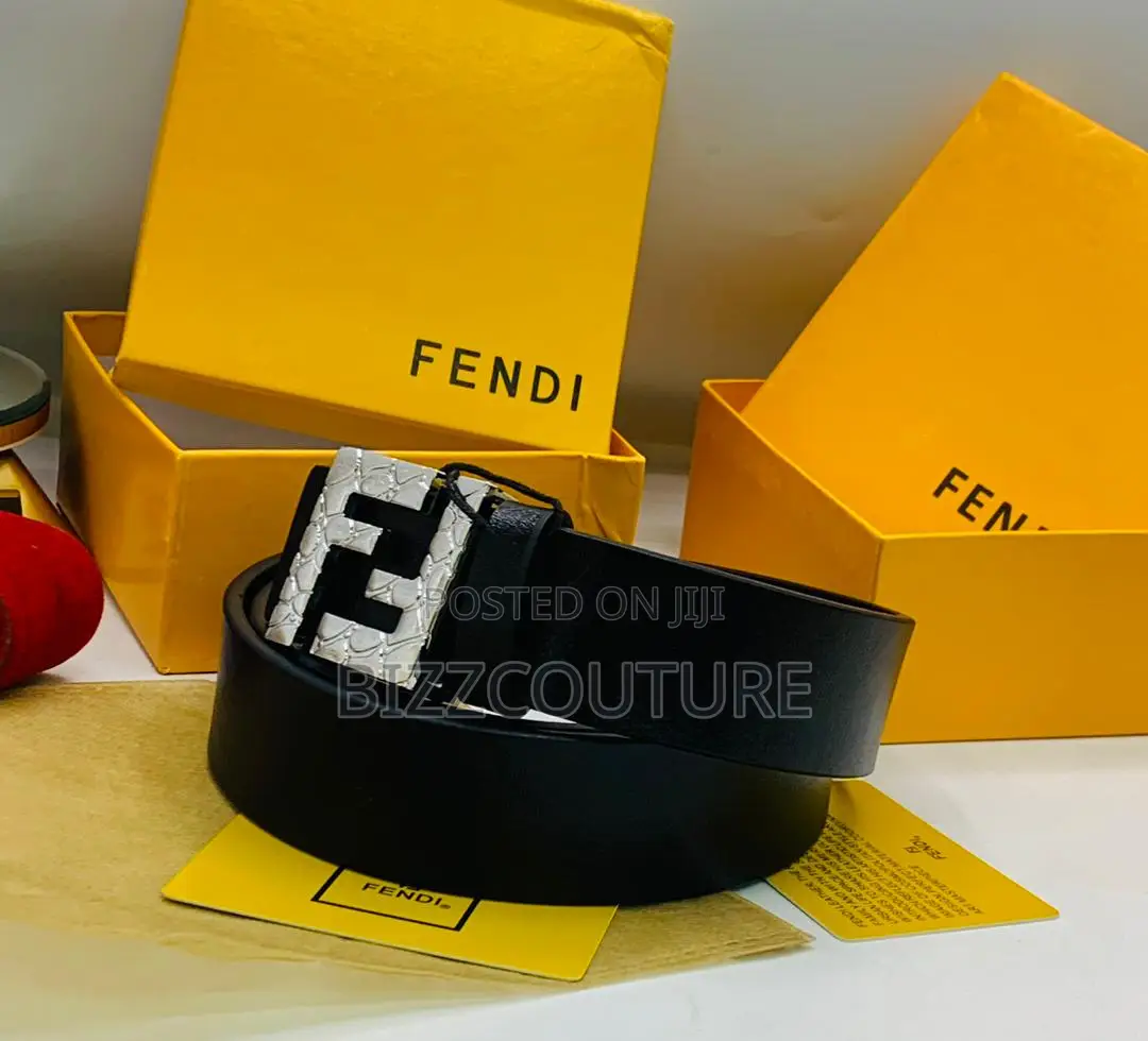 Original Fendi Black Adjustable Belts Is Avialable in Store