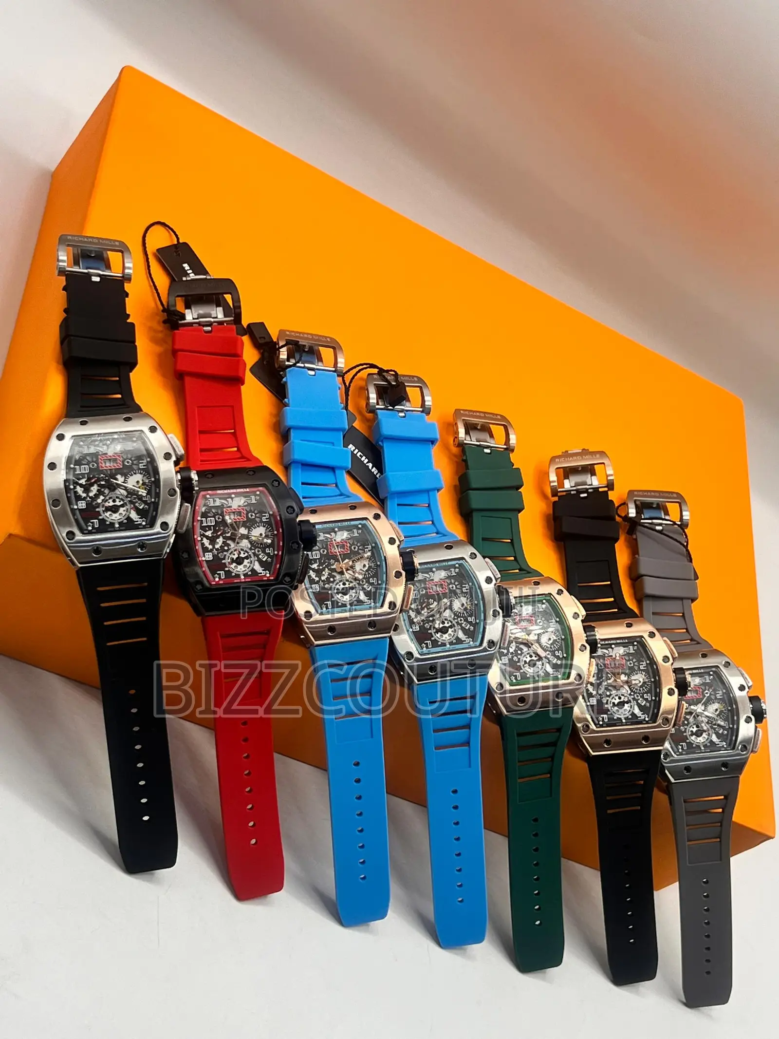 Original Franck Muller Complications Full Stone Rubber Watch