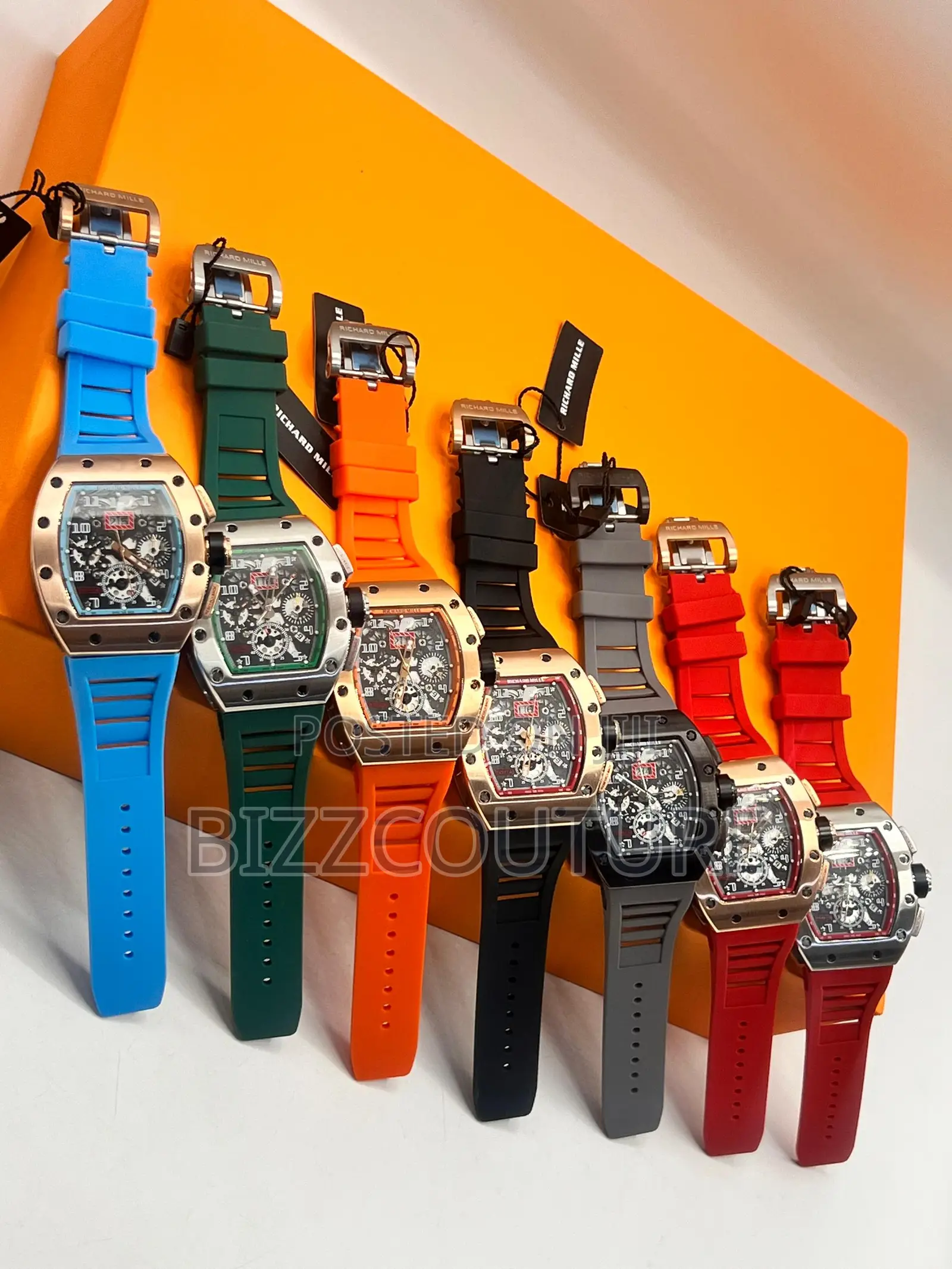 Original Franck Muller Complication Full Stones Rubber Watch