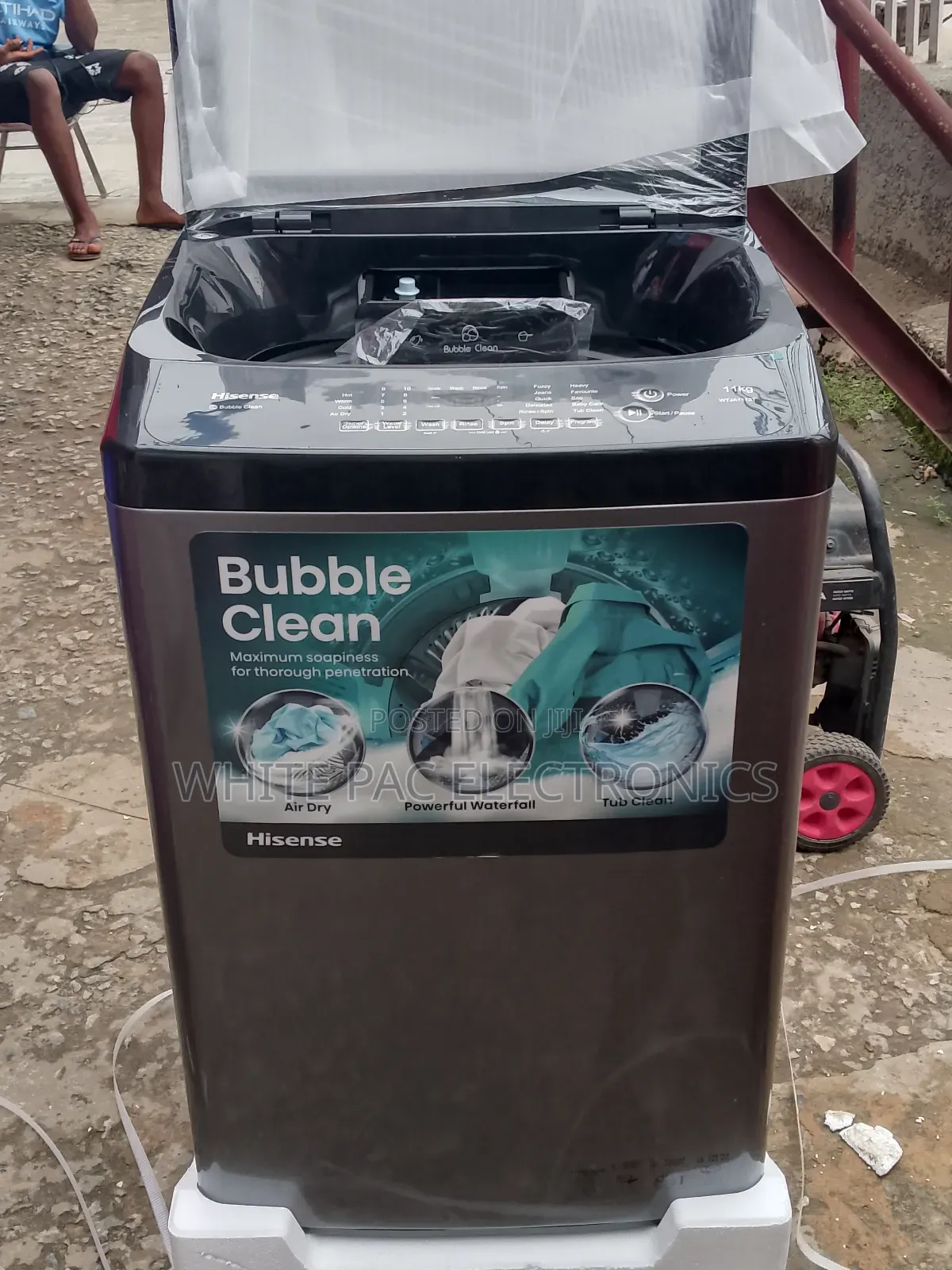 Hisense Automatic 11kg Top Loader Wash/ Spin Inverter>1yrs