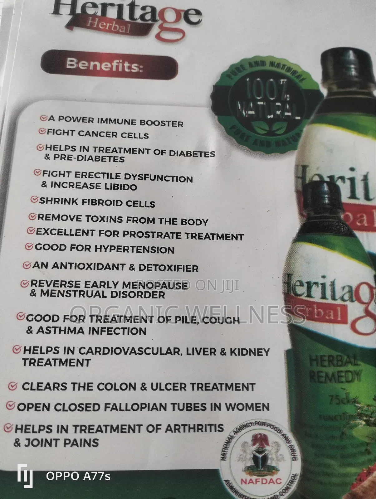 Heritage Herbal Remedy, Miracle In A Bottle For Our Body