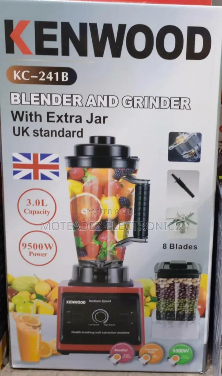 Kenwood 9500w (3L)  Copper Coil Commercial Blender/Grinder