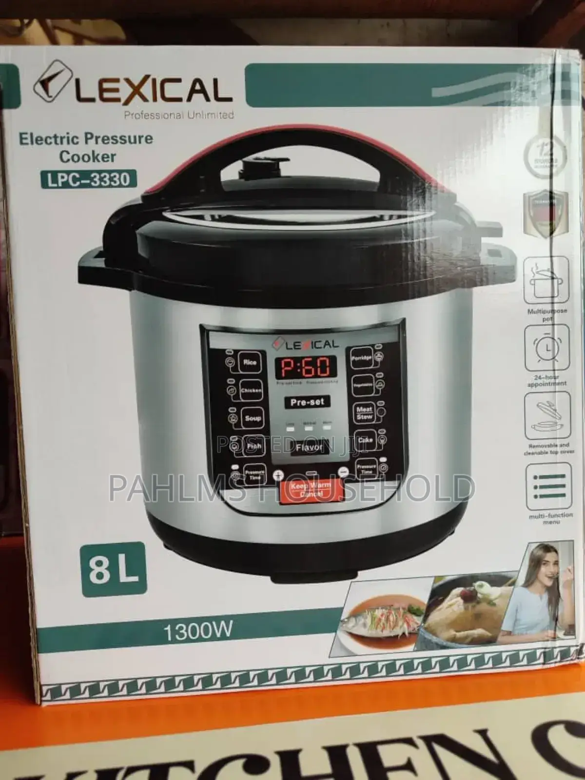 8liters Lexical Pressure Cooker