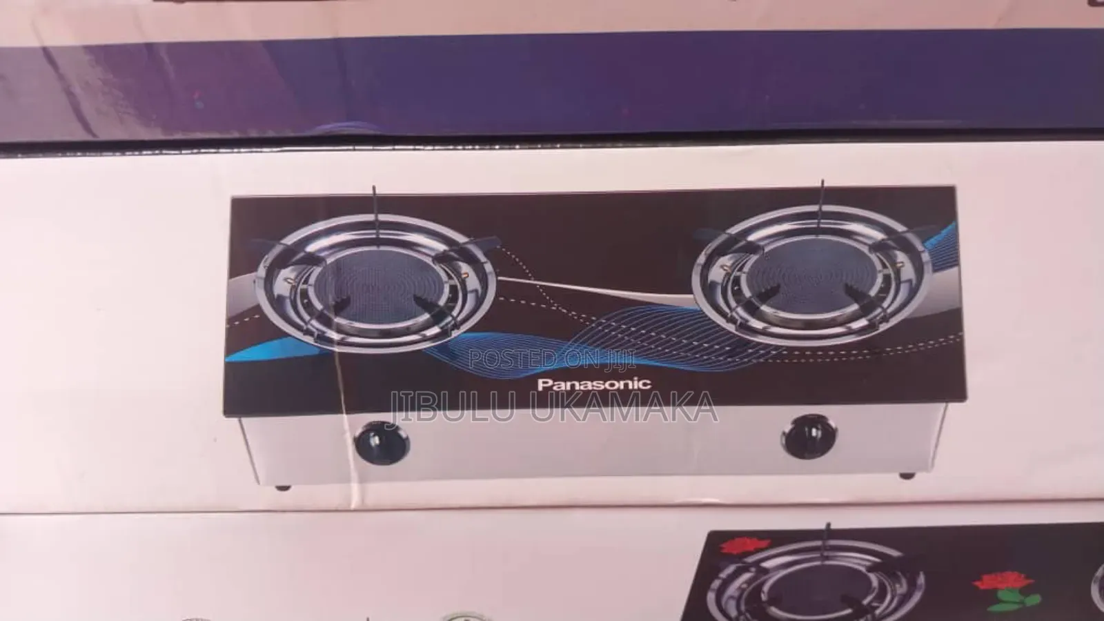 Table Top Gas Cooker With Glass Top and 2 Burner