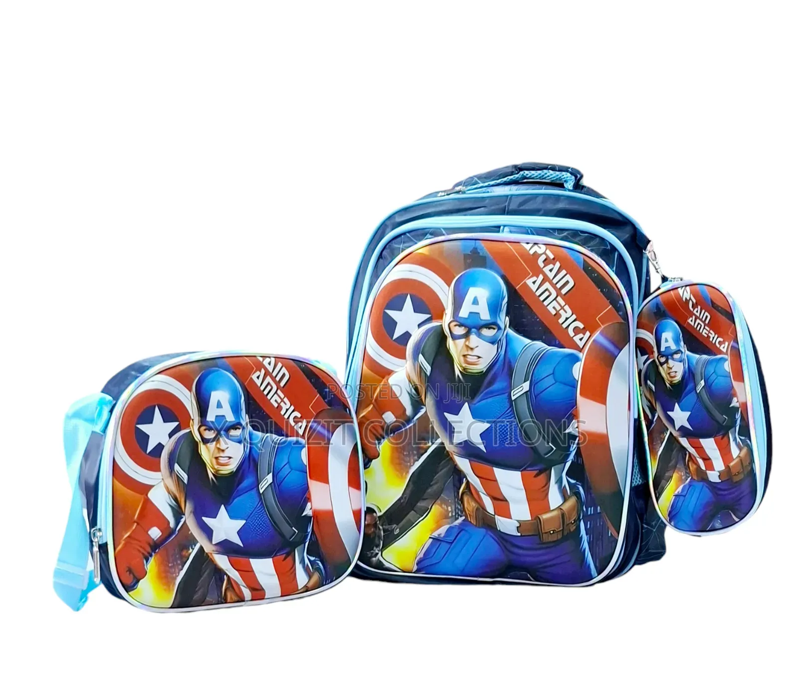 Boys 3pc Character School Bag Set