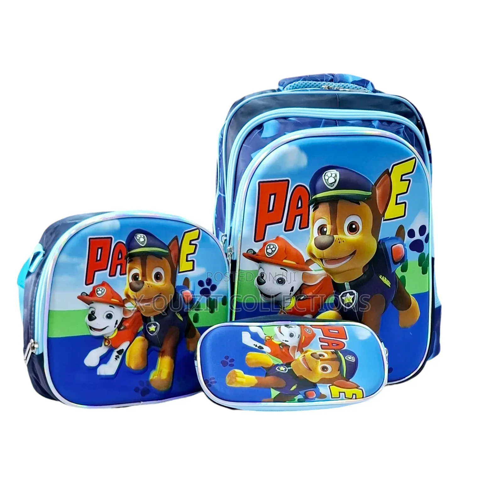 Boys 3pc Character School Bag Set