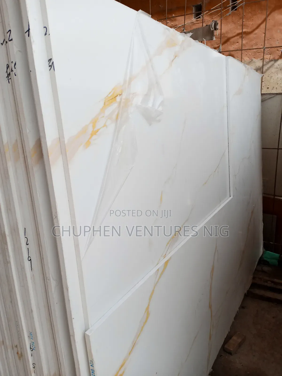 Gold and Gray Wave Quartz Slab Sheet for Kitchen Counter Top