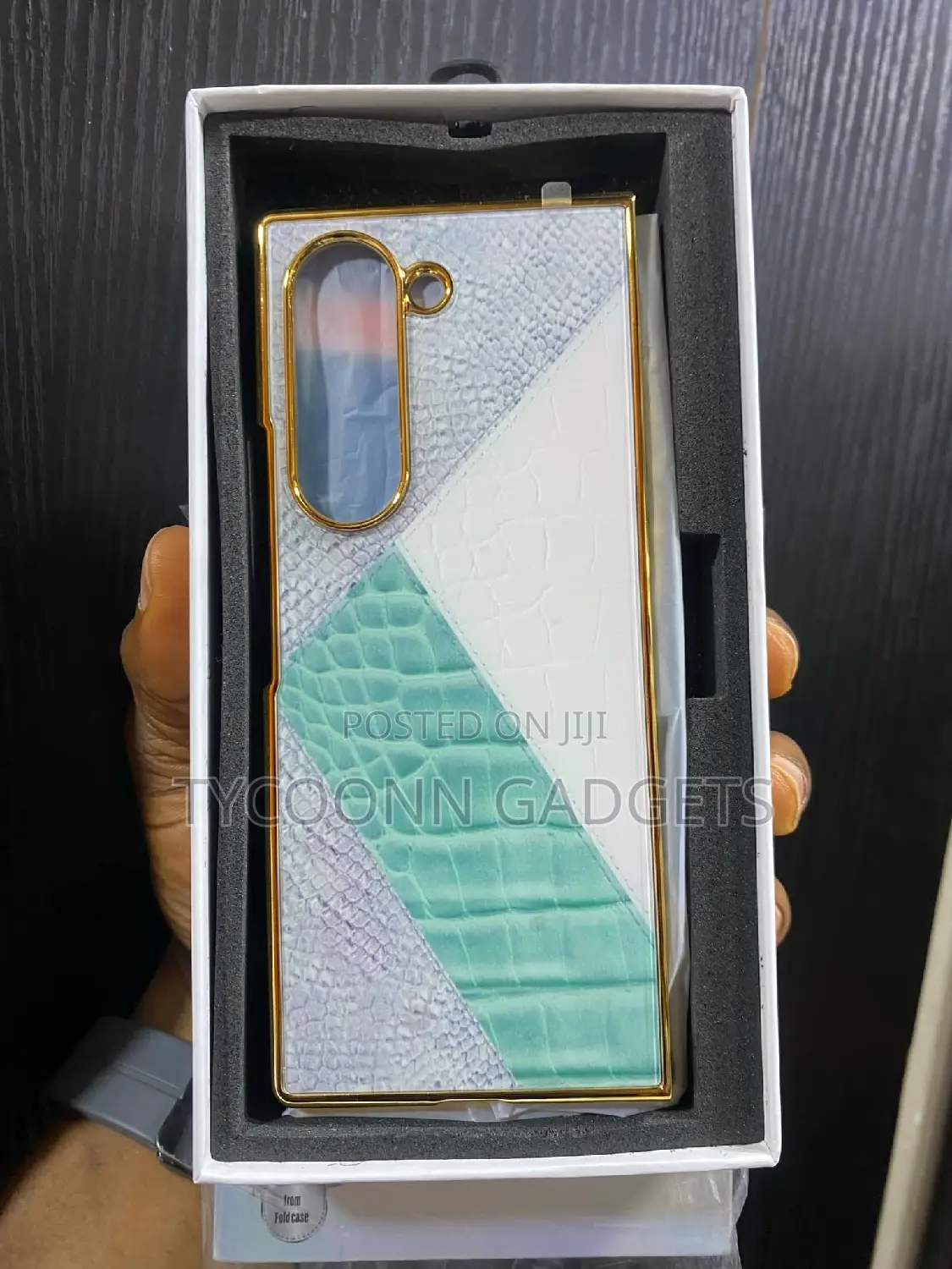 Z Fold 6 Colorful Crystal Case With Front Screen Protector