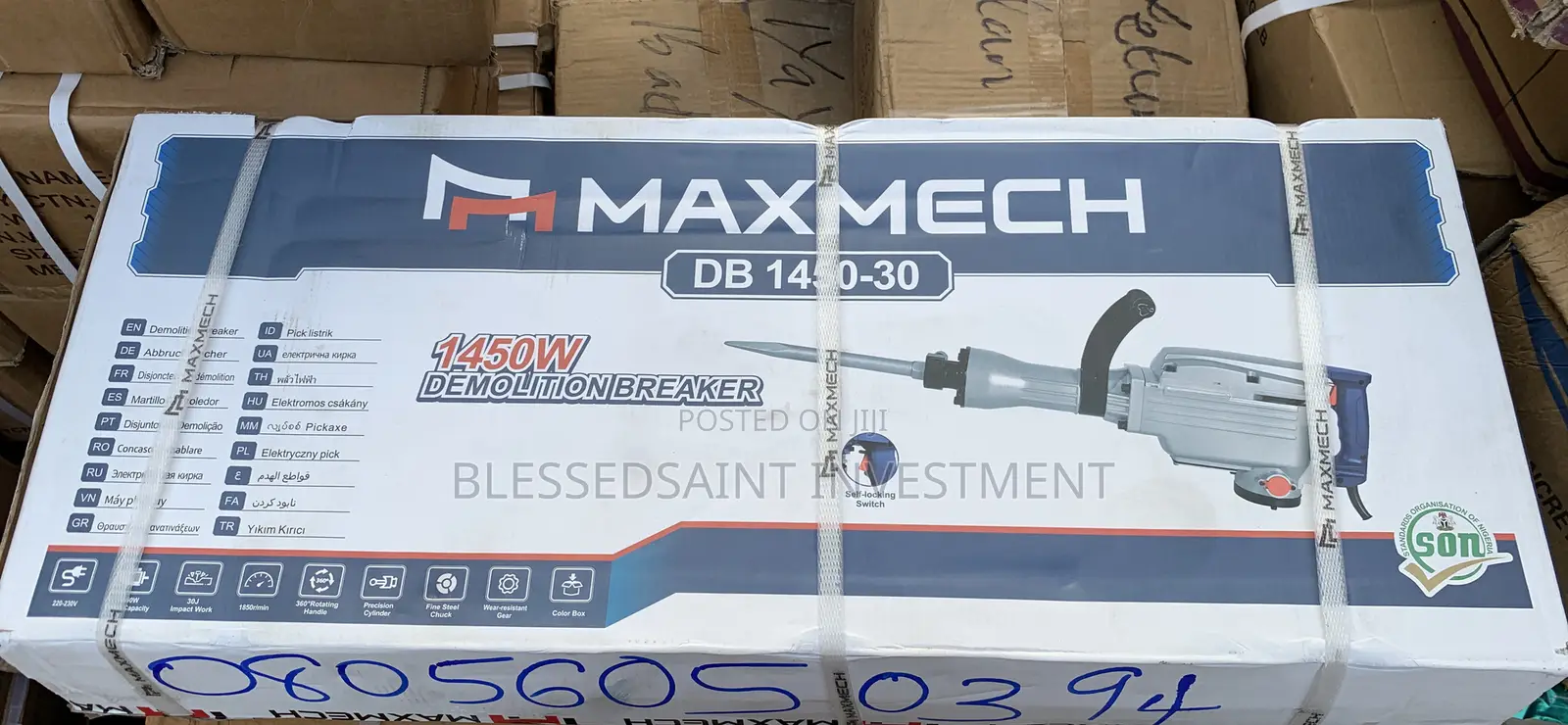 Maxmech Jack Hammer Machine 1450w