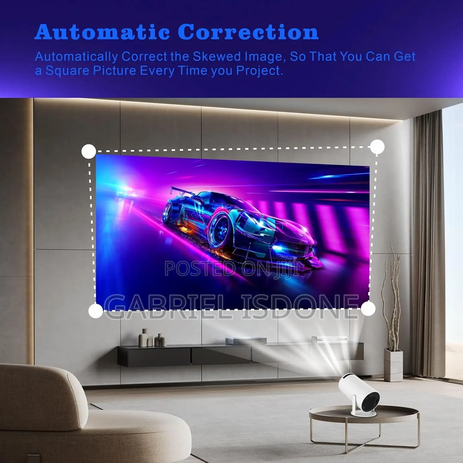 Portable LCD Smart Mini Home Android Projector .