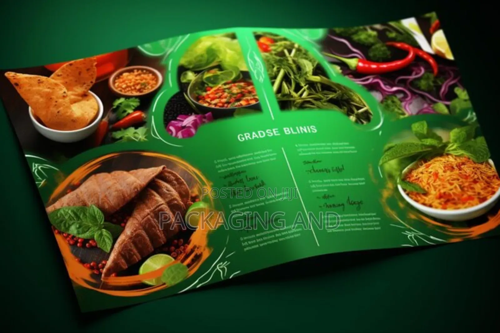 Event Menu Card Printing