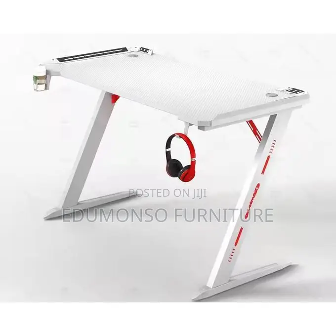 Gaming Desk, 55 Inch Gaming Table With LED RGB Lights,1.2MTR