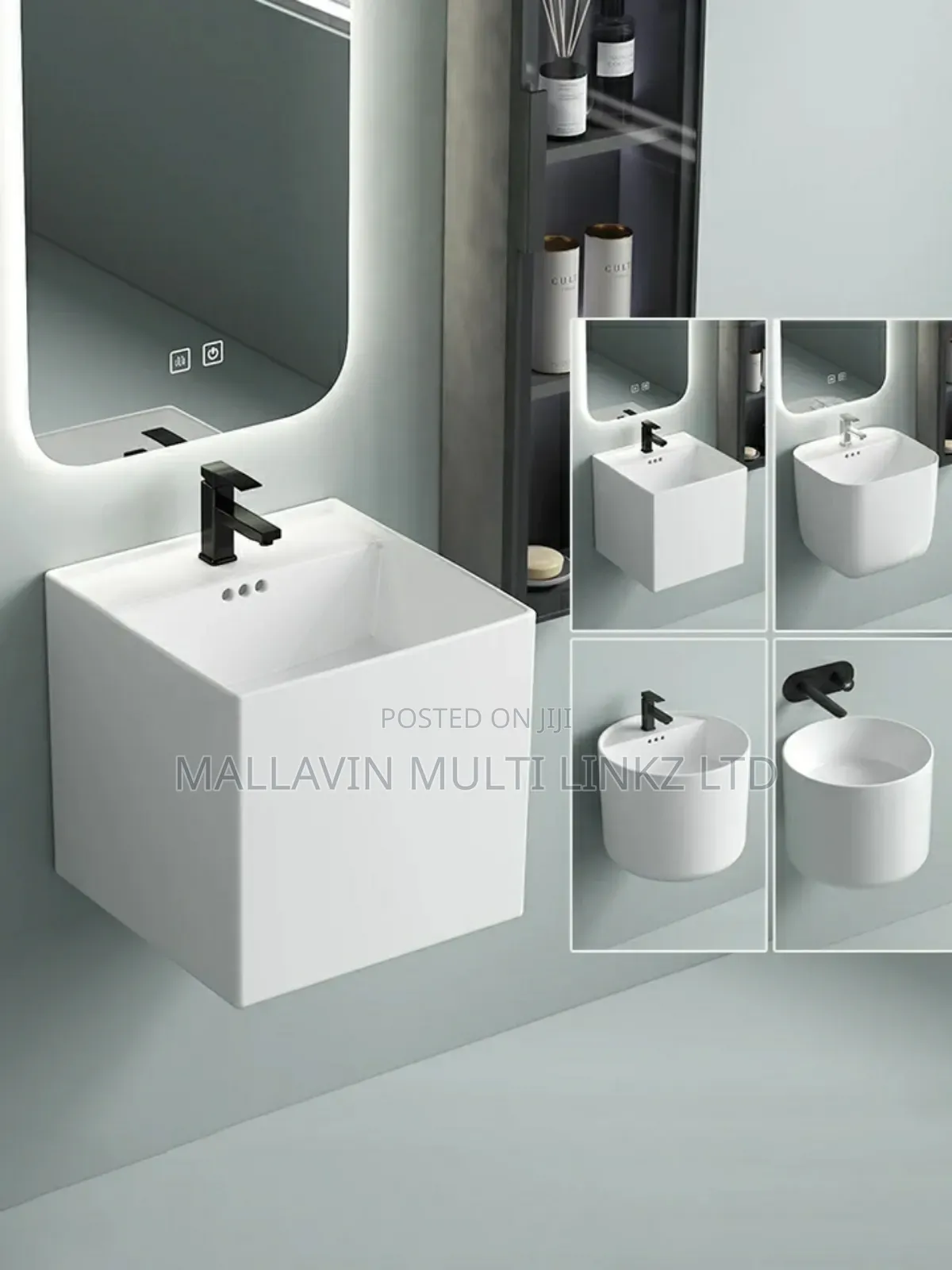Ceramic Wall-mounted Wash Hand Basin