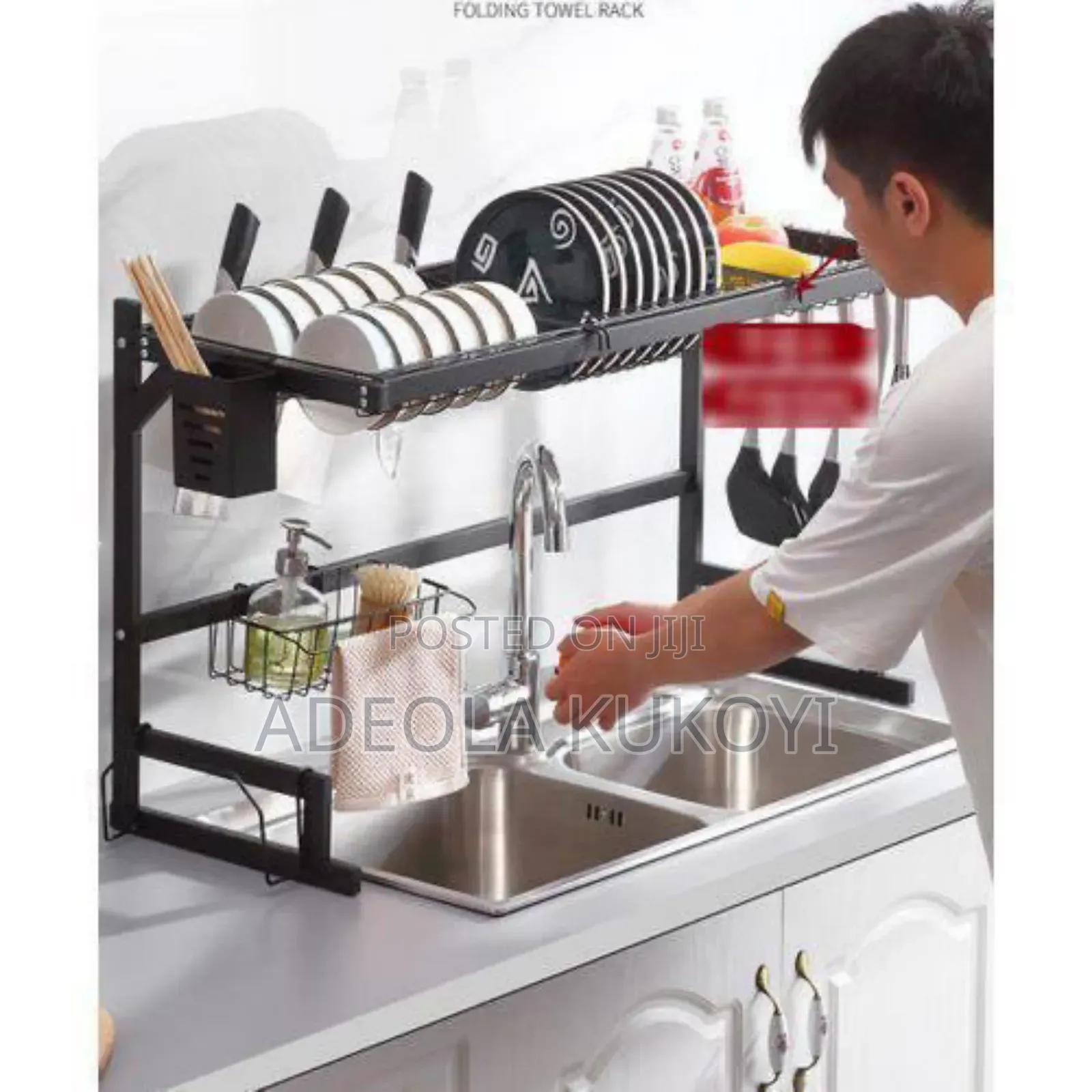 Over The Sink Plate Rack ( 85cm, Double Sink)