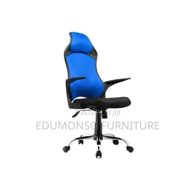 Moq Ergonomic Swivel Mesh High Back Chair With (Headrest)