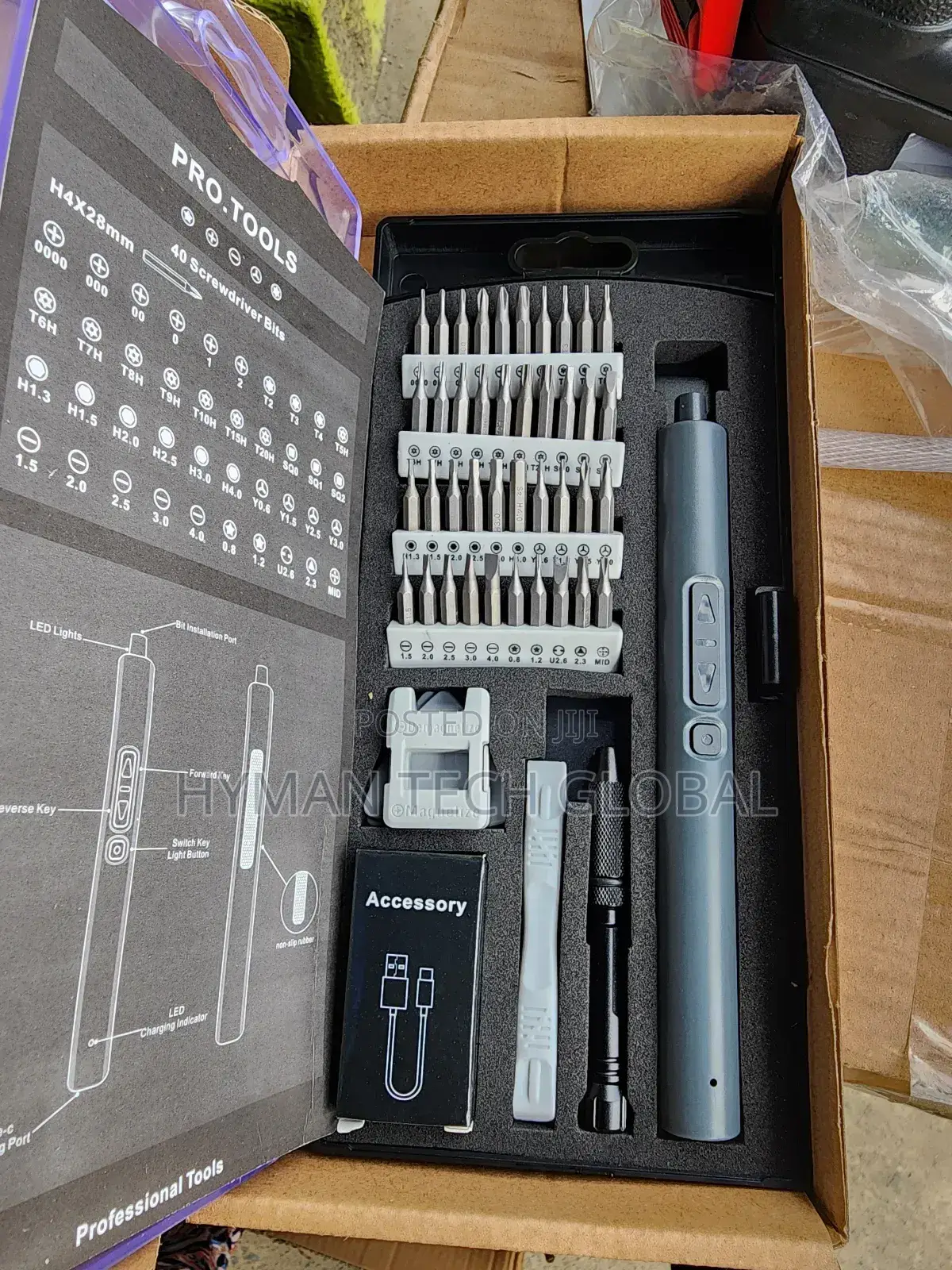 50 In 1 Cordless Screw Driver Set For Phones And Laptops