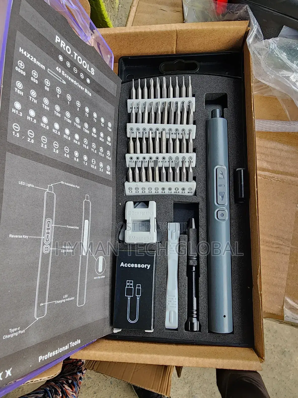 50 In 1 Cordless Screw Driver Set For Phones And Laptops