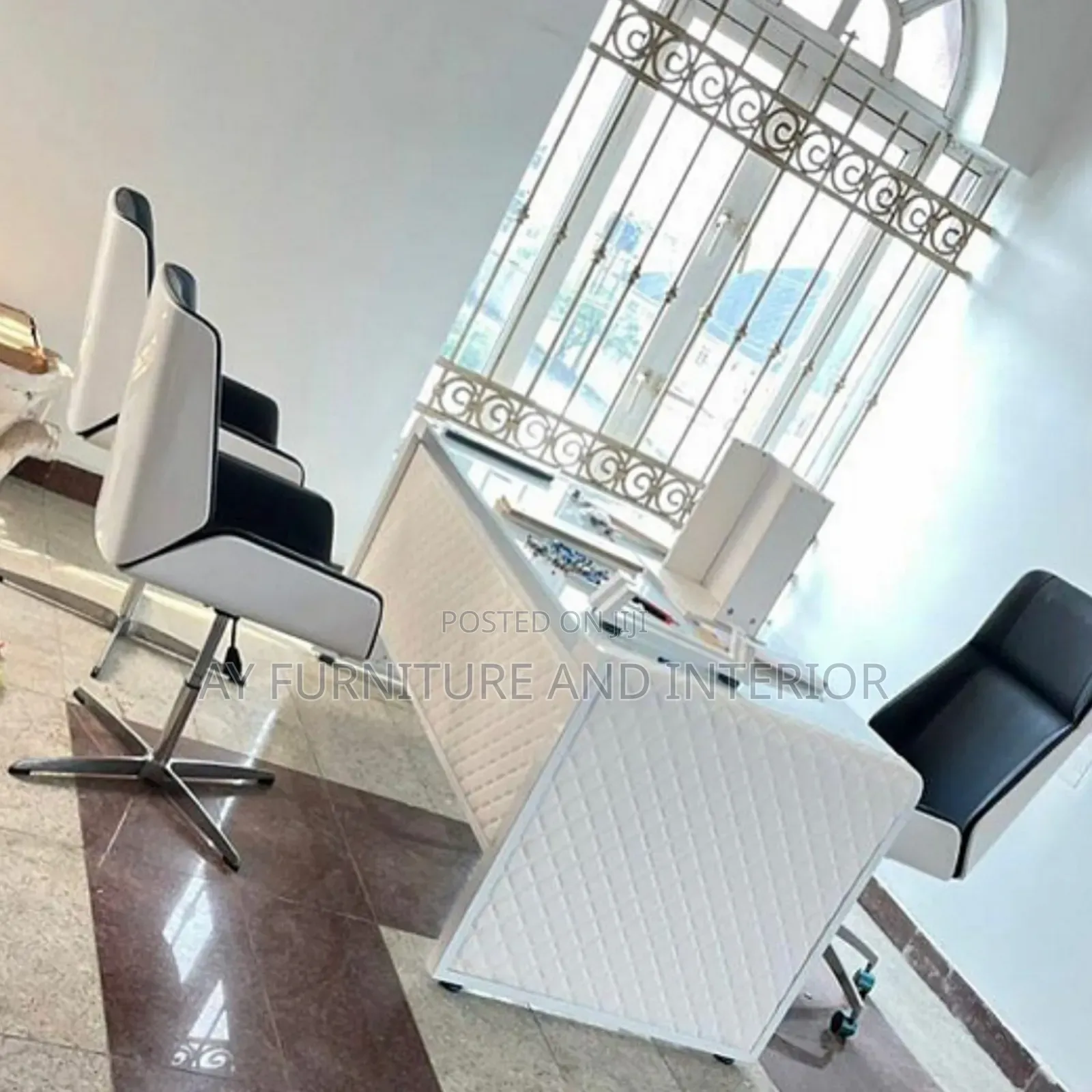 Office Table (With 3 Executive Chairs)