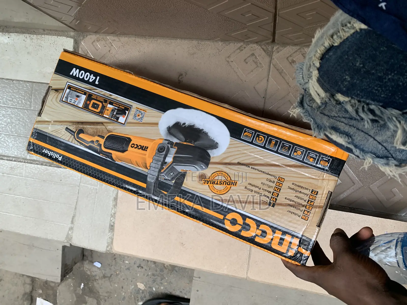Ingco AP14008-2P Angle Polisher 7" 1400W