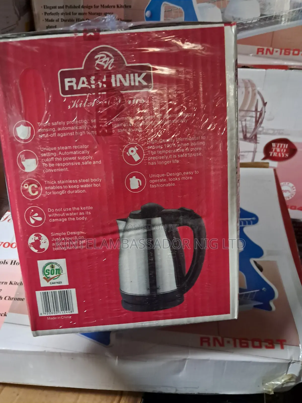 Rashnik Cordless Kettle - 2.2L