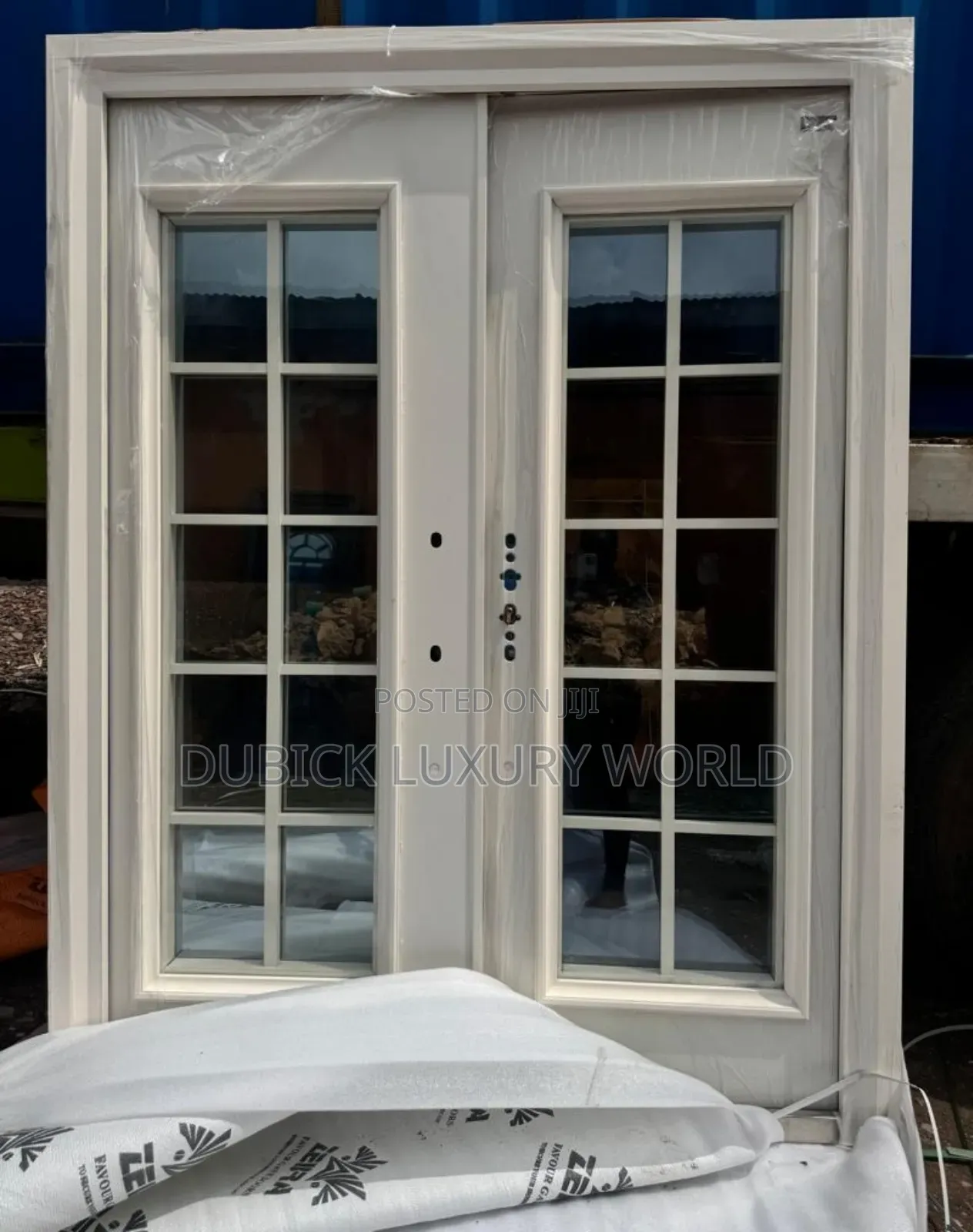 4ft French Security Entrance and Exit Glass Door
