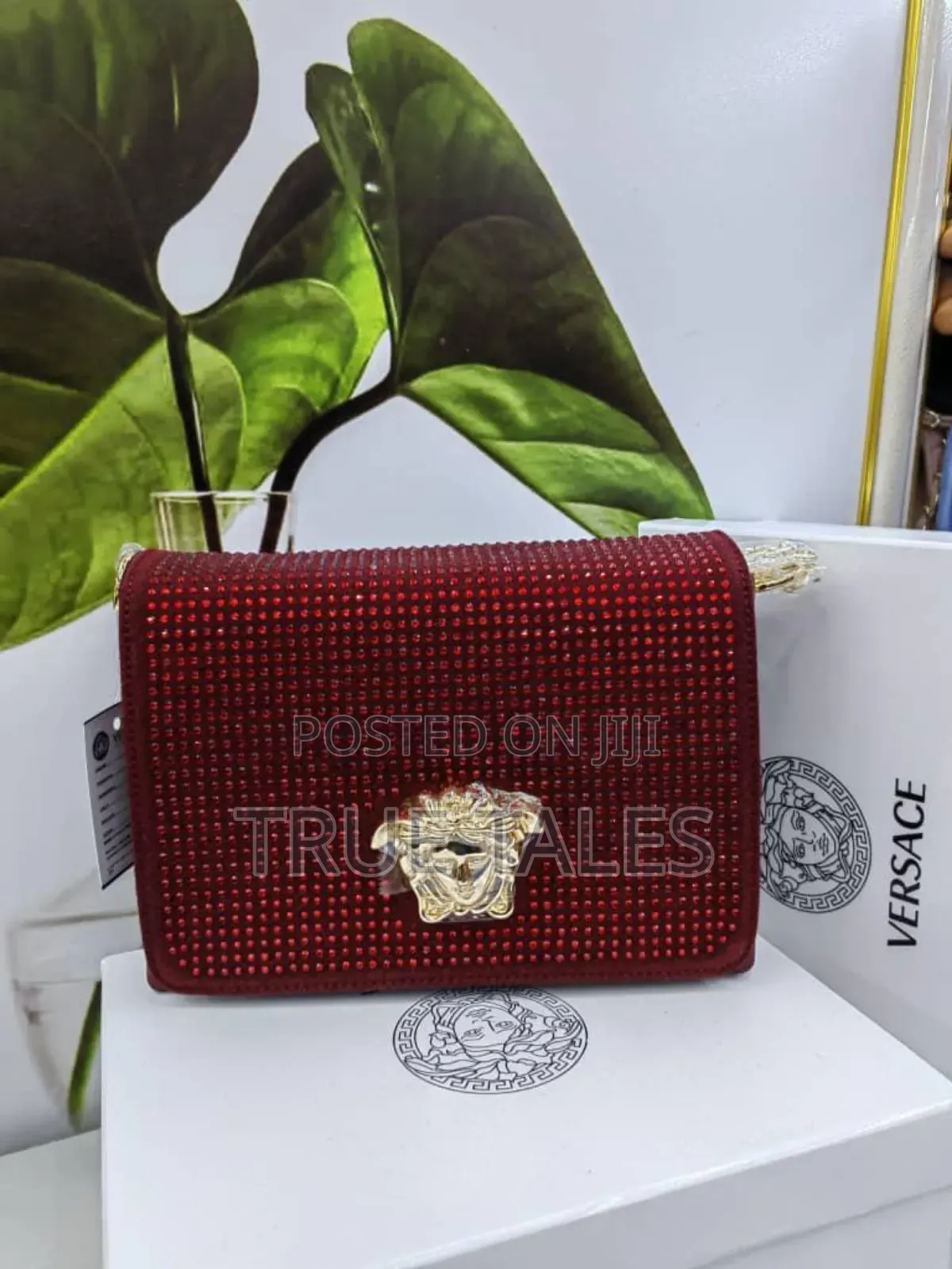 Versace Stone Embellished Purse Bag